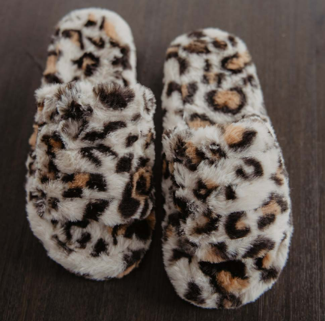 Animal fur slippers on sale